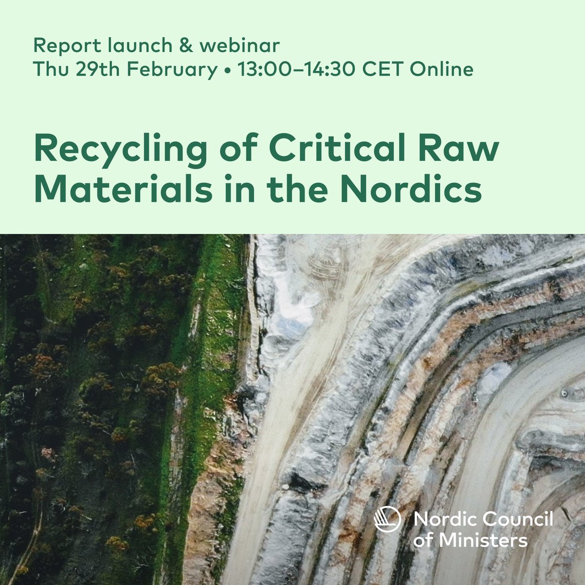Nordic Innovation (@nordicinno) on Twitter photo Join us for the report launch & webinar: Recycling of Critical Raw Materials in the Nordics. <a href="/nordenen/">Nordic Co-operation</a> #nordicsolutions #circularnordic
Read more and register: nordicinnovation.org/events/2024/re… Join us for the report launch & webinar: Recycling of Critical Raw Materials in the Nordics. <a href="/nordenen/">Nordic Co-operation</a> #nordicsolutions #circularnordic
Read more and register: nordicinnovation.org/events/2024/re…