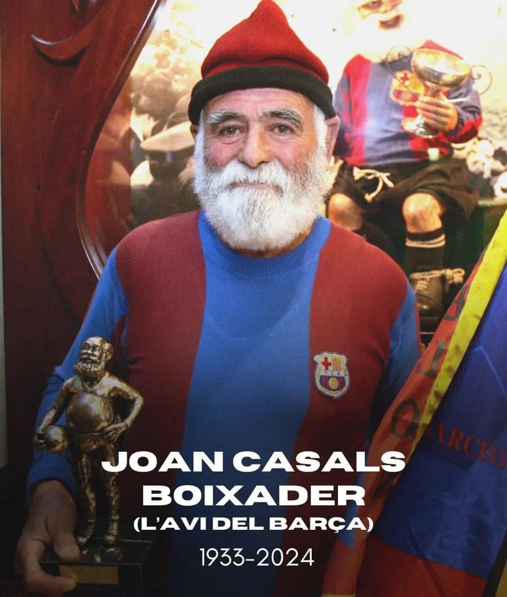 gpbmuro's tweet photo. Ens a deixat el nostre estimat AVI del FC Barcelona. D.E.P. 🖤 https://t.co/CYCqNlOxAT