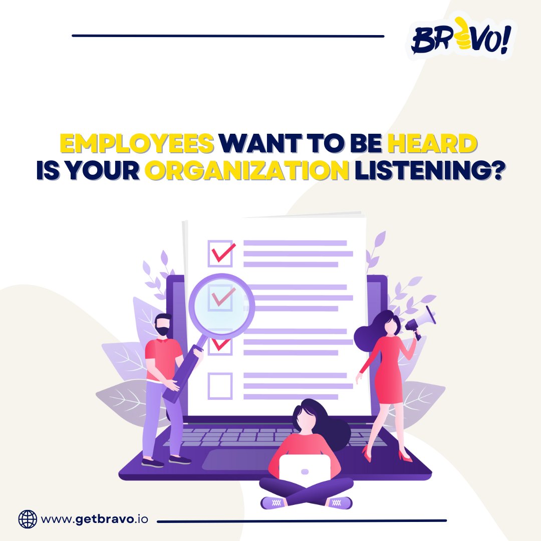 🌟 Empowering our team's voice through employee surveys! At BRAVO, we believe in fostering an inclusive culture where every opinion counts. Have a look: getbravo.io/features/surve… #BRAVO #EmployeeVoice #TeamFeedback #CompanyCulture