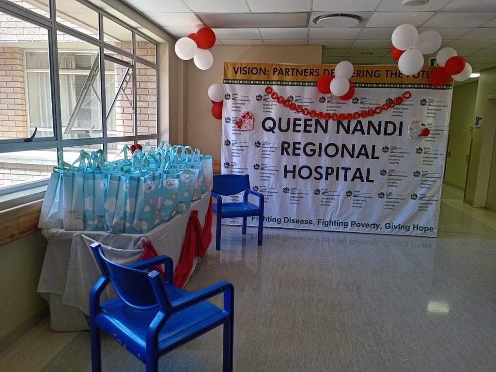 Love is in the air. All moms who delivered on a Valentines Day at Queen Nandi Regional Hospital were pampered with gifts and pampers for their newborns and their Valentines gifts from the hospital🏵️. It was a lovely day indeed. Valentines Day celebration