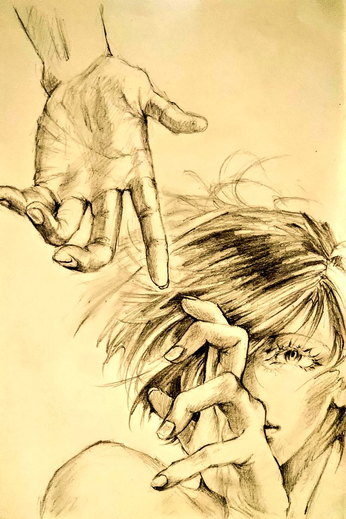 unitosarasa's tweet image. I'TS NEVER TOO LATE
TO TAKE YOUR HAND

その手を取るのに
遅過ぎるという事は無い

#RIGHTWORK　#DRAWING　#uni2B