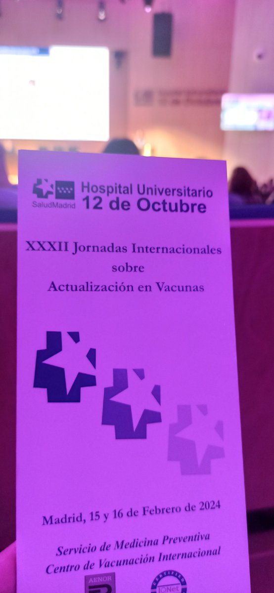 preventivah12o's tweet photo. 💪Comenzamos!!!  XXXII Jornadas Internacionales Actualización en #Vacunas 💉🩺🩹 #JORVAC2024 @AEV_Vacunas @CAV_AEP @SaludPublicaEs   @SEMPSPH @H12Octubre #somosdel12 https://t.co/oBrUb5XfOu https://t.co/PWIvWNFwEO