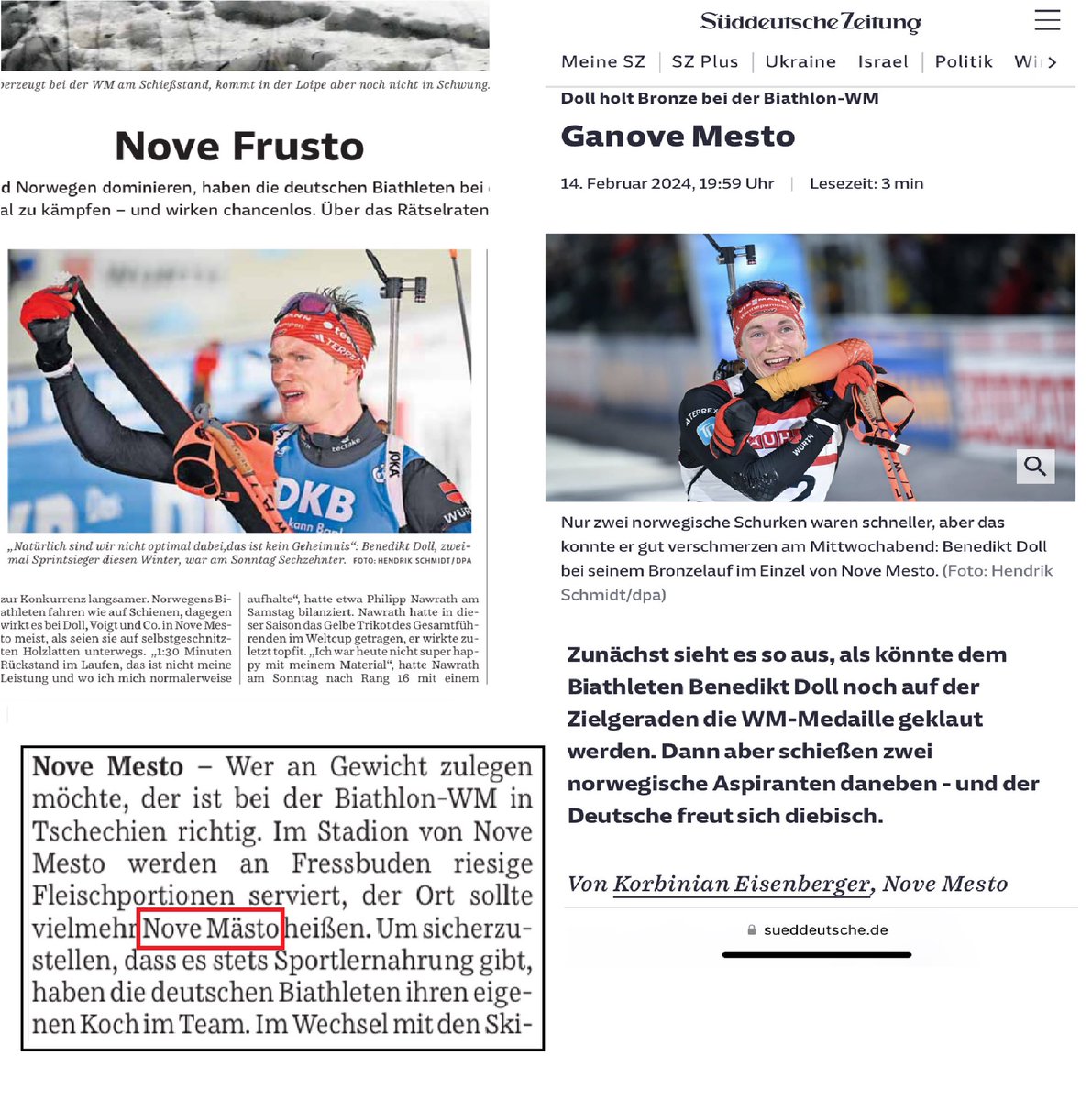 Da ist das Triple für Nove Mesto, wenn auch nur mit zwei Titeln. #biathlon #dsv #sz