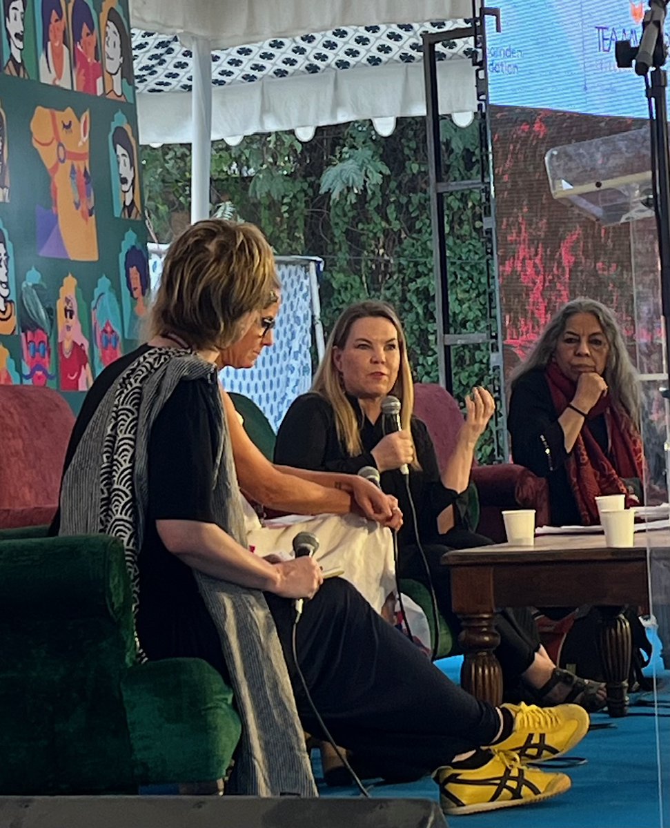 On protest: “Power doesn’t care..' The conversation raised at @JaipurLitFest continue. I loved chairing 'Many Feminisms' with Urvashi Butalia of @ZubaanBooks @clareawright and #MartaBreen Thanks to Sukhmani Malik of @IndianExpress indianexpress.com/article/books-…