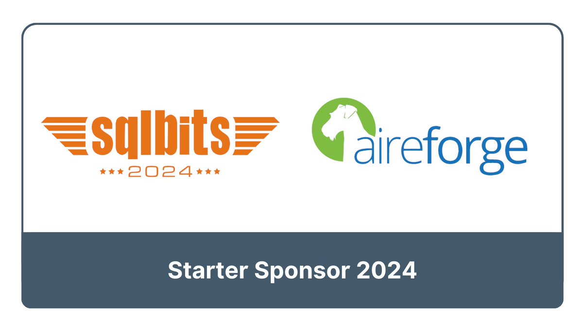 aireforge's tweet photo. ๐ถ๏ธ #Aireforge is your wingman at @SQLBits 2024! Join us to shape SysOptics & ace #DatabaseManagement. ๐
๐ฌ Chat with our squadron at our booth & let's fly high with tech! #TopGunStyle #SysOptics #SQLBits #YesWeDidUseChatGPT
๐ Briefing at our booth. See you there! https://t.co/5ZYRGeCKO4