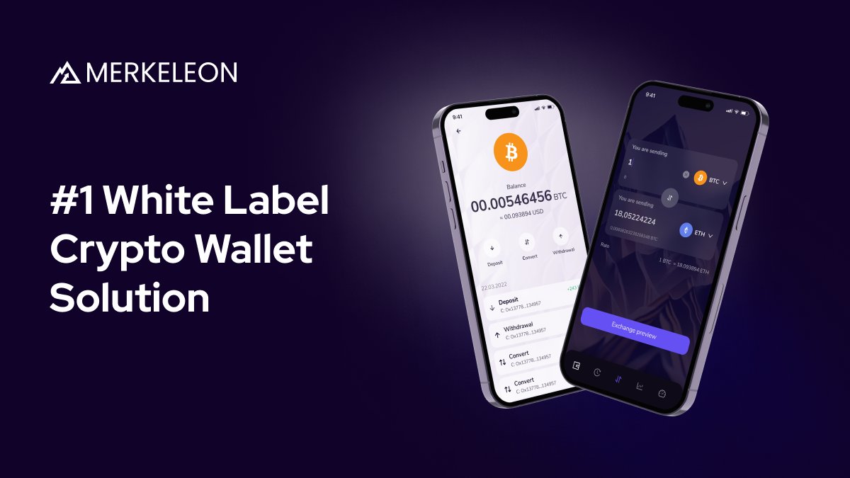 MERKELEON introduces a White Label #CryptoWallet!

This ready-made solution offers a seamless experience for buying and selling cryptocurrencies. 

Ready to unlock your crypto potential? Discover more here: merkeleon.com/white-label-cr…