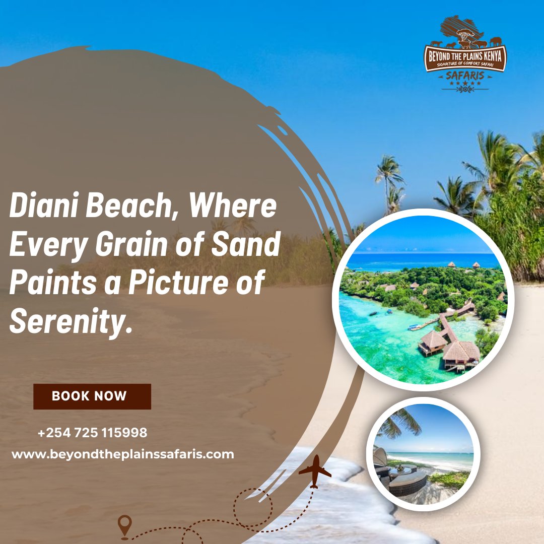 Beyondtheplains's tweet photo. Diani Beach, Where Every Grain of Sand Paints a Picture of Serenity.

visit our website  https://t.co/CosKNsQzai

#DianiSerenity #BeachRetreat #TranquilOasis #CoastalCharm #SandArtistry
#RelaxationDestination #SandsOfSerenity #SilkyTouch #UnwindAtDiani https://t.co/FqCT9xpCN9