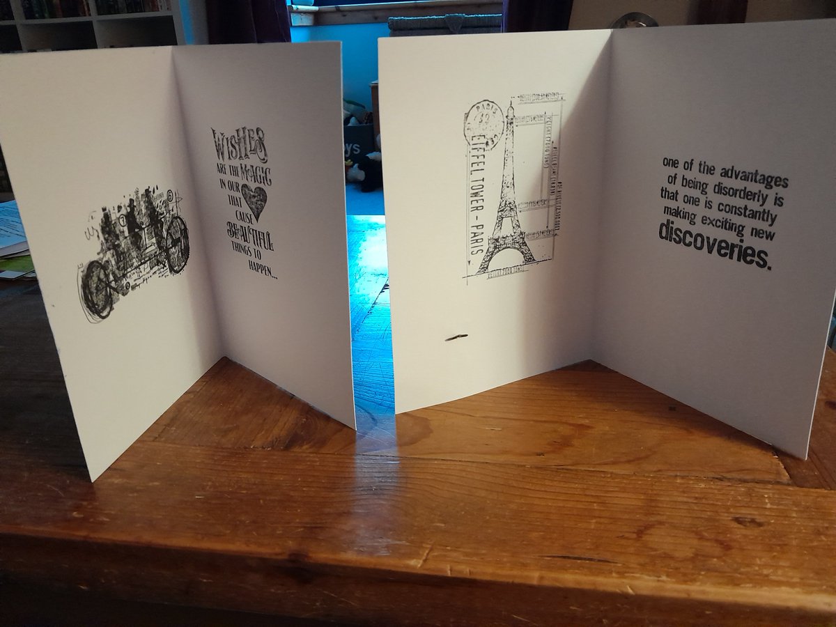 Cards made at Rag Tag yesterday!