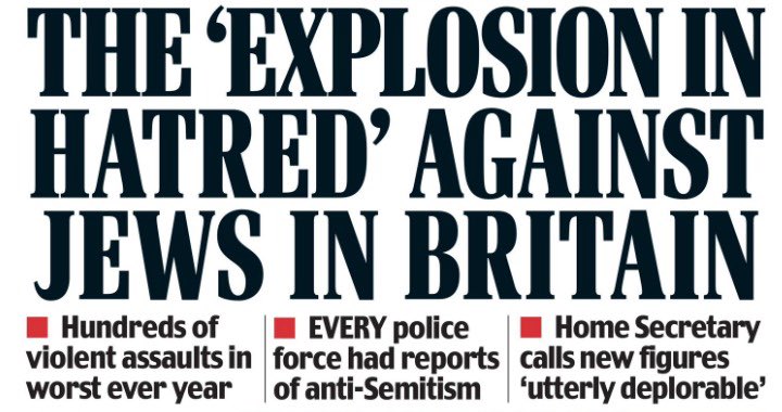 RtHonRobHalfon's tweet photo. A 203% increase in antisemitic incidents in universities is shameful.

While universities are independent organisations, they have a responsibility to protect Jewish students.

Unfortunately, far too many are failing in this duty.

1/3 https://t.co/1qdvxQcZGg