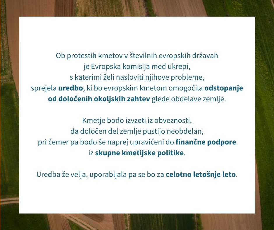 STAkrog's tweet image. 𝗡𝗲/𝗝𝗮 𝗯𝗿𝘀𝗸𝗮: Ali ste vedeli, da lahko kmetje odstopajo od določenih okoljskih pravil glede obdelave zemlje? 🔗 neja.sta.si/2760

 @EKvSloveniji @Europarl_SL

#NeJa #FactCheckEU #dejstva #preverjanjedejstev
