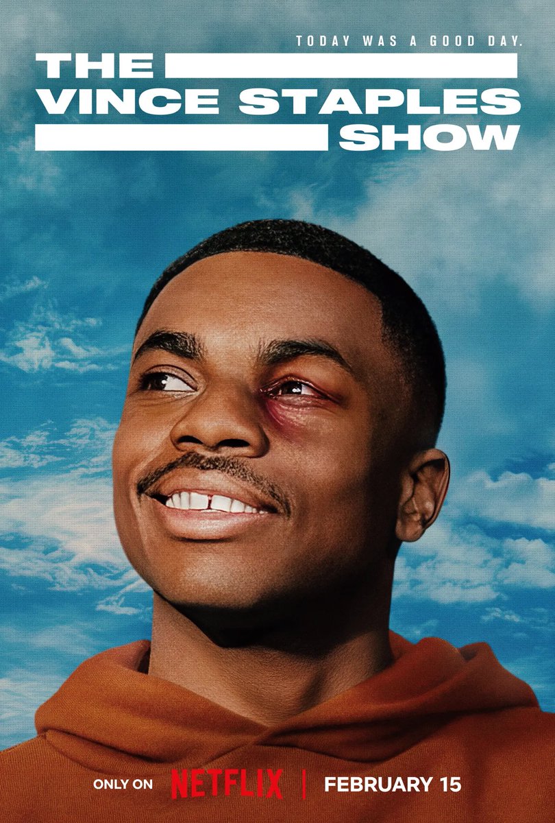 Thank you for having me @vincestaples first song episode one 38 seconds in. Thank you V for always being a north star for me. Watching you make history time after time is an inspiration. GO STREAM THE VINCE STAPLES SHOW ON @Netflix