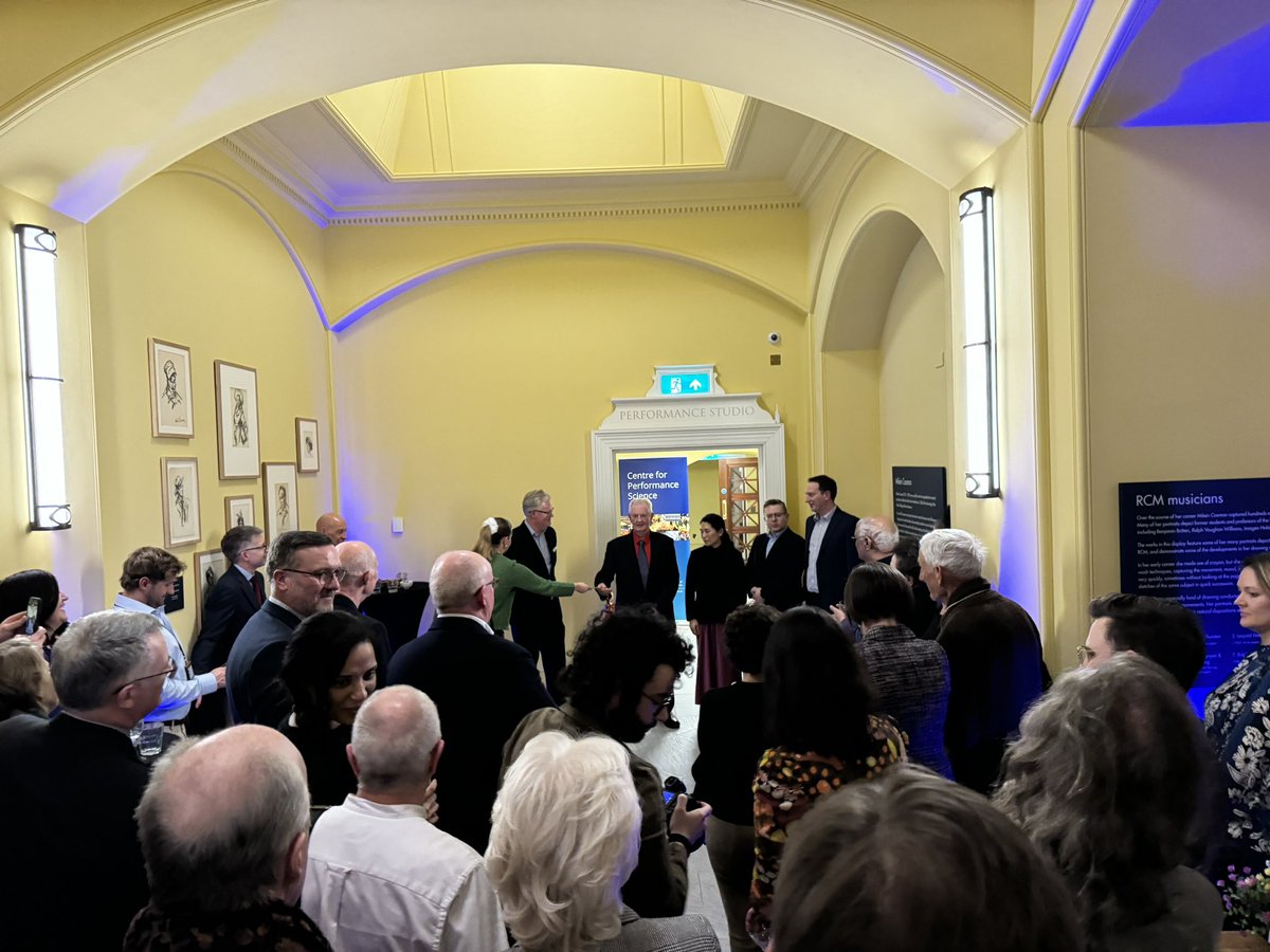 Enjoyed attending the launch of the Performance Laboratory at the @RCMLondon last night. Amazing new space to help prepare for the move from rehearsal to live performances in front of an audience at a range of venue types and with different acoustics.