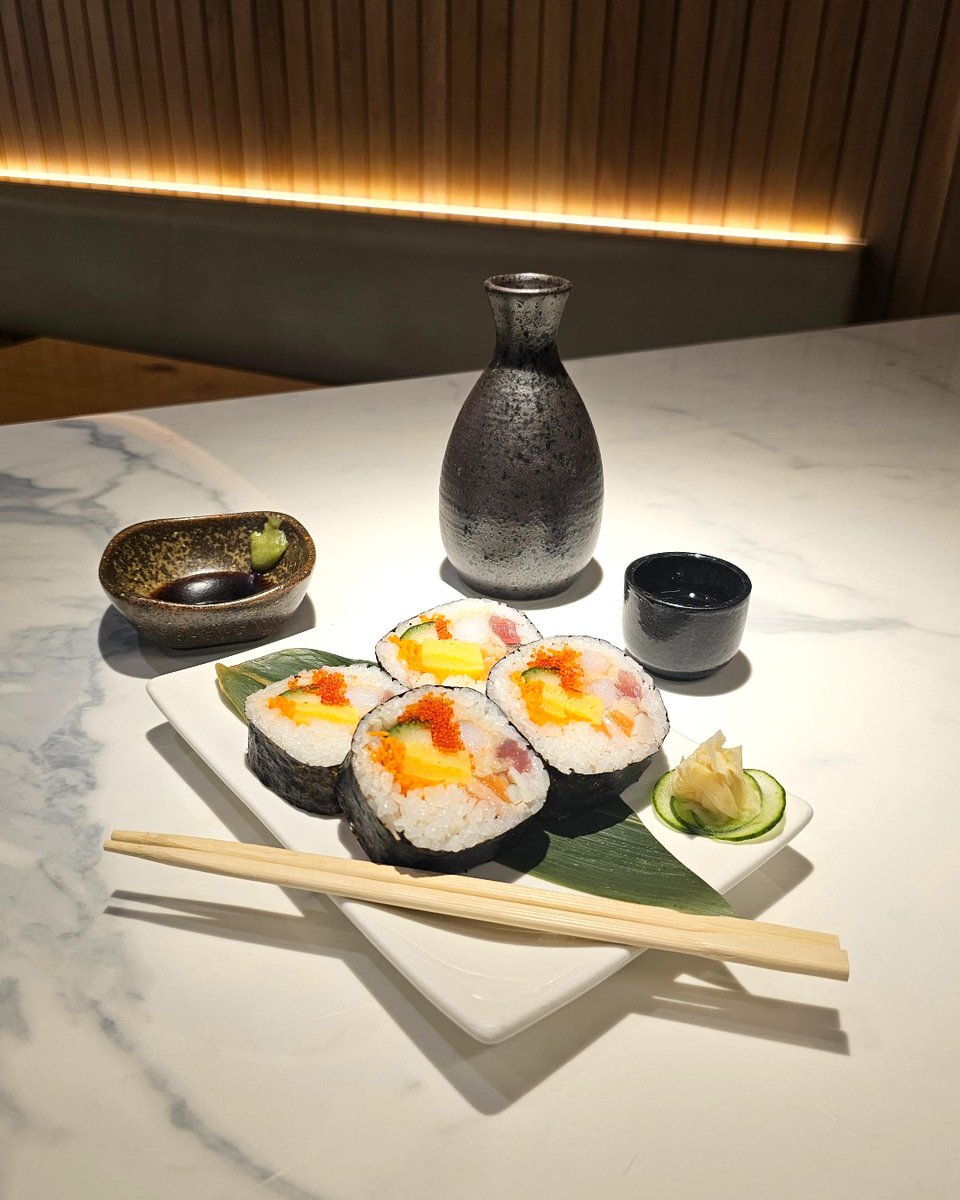 JapanCentre's tweet photo. Celebrate the start of spring with our special Setsubun sushi roll!
Made with 7 ingredients which symbolise good luck.
Available across our stores until 29 February.
#setsubun #ehomaki #japancentre #japanesefood #japaneseculture #japanesetradition #ichiba #japanesestore #sushi https://t.co/IKS1c1TQo8