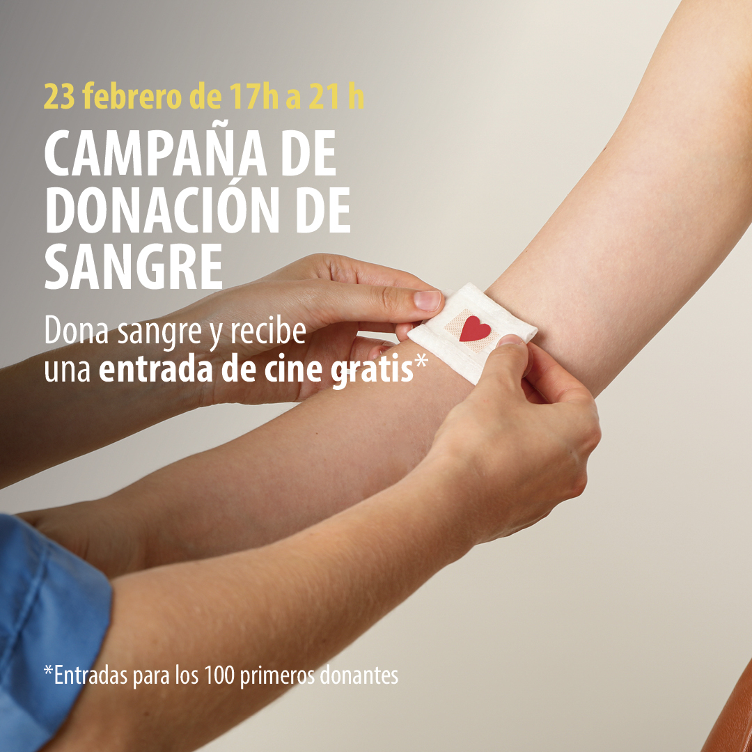 El próximo 23 de febrero de 17 a 21 horas de la nueva Campaña de Donación de Sangre en Plaza Mayor. 🩸 A los 100 primeros donantes recibirán una entrada de cine gratis. Más info aquí ➡️ plazamayor.es/lifestyle/blog…