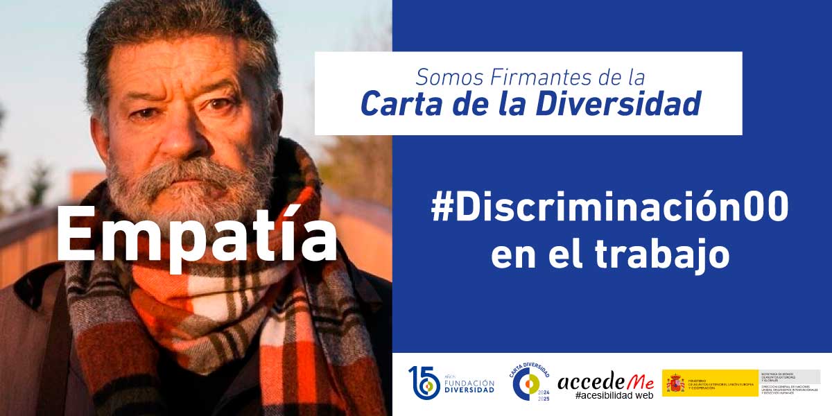 Nos unimos a  la campaña #Discriminación00 en el trabajo para conmemorar el #DíaCeroDiscriminación. 
<a href="/Fund_Diversidad/">Fundación Diversidad</a>