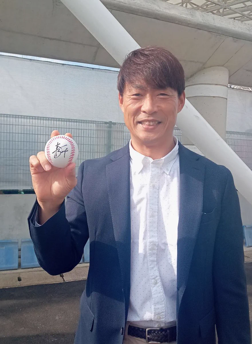 スカイA野球部 в X: „桧山進次郎さんにサインボールいただきました