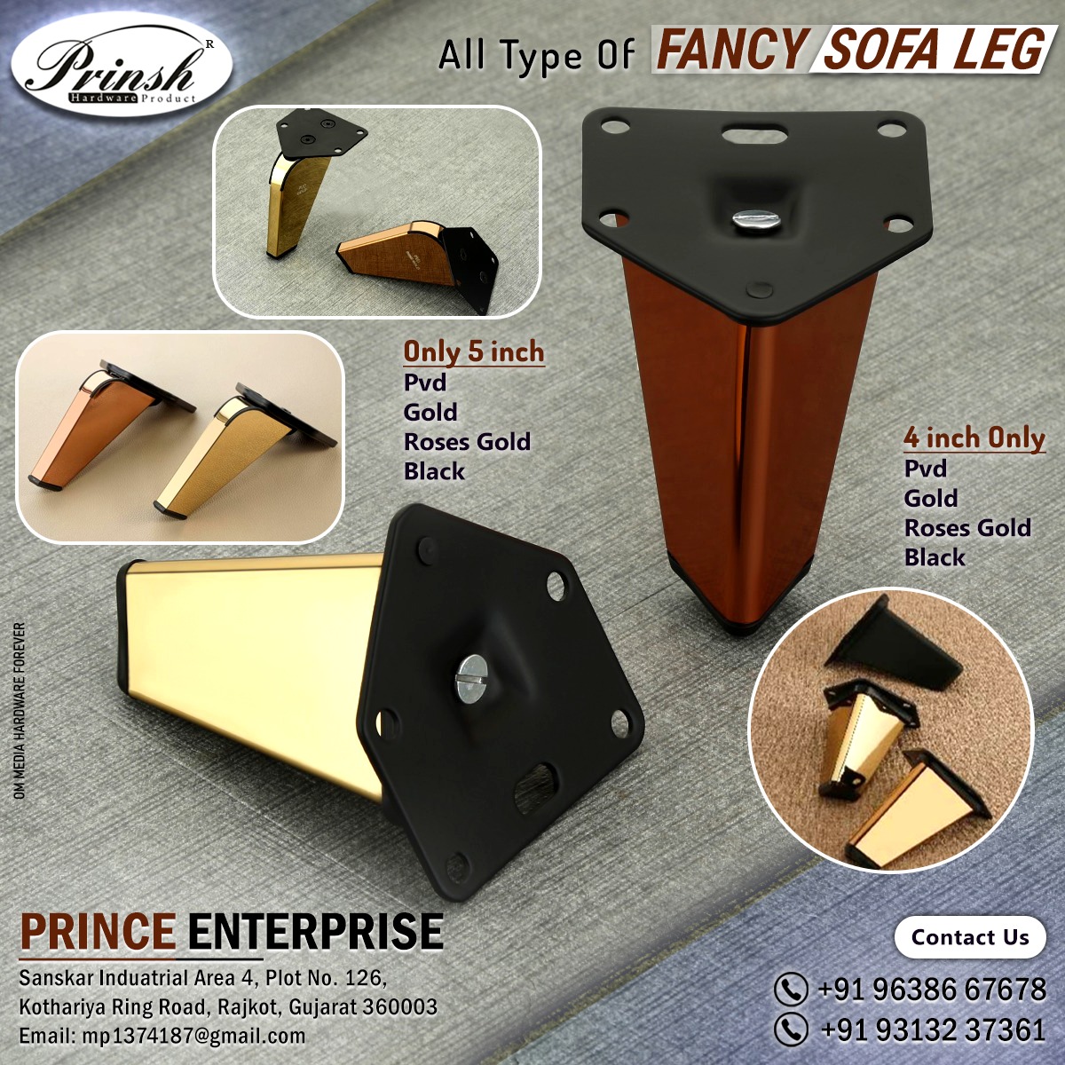 HardwareForever's tweet image. For enquiry via whatsapp click bit.ly/_HF_9638667678

Dealers &amp;amp; Distributors Enquiries Solicited

PRINCE ENTERPRISE

Contact : 9638667678, 9313237361

E-mail : mp1374187@gmail.com

TELEGRAM : t.me/OMPhardwaregro…
.
.
.
#sofaleg #sofaproduct #sofahardware