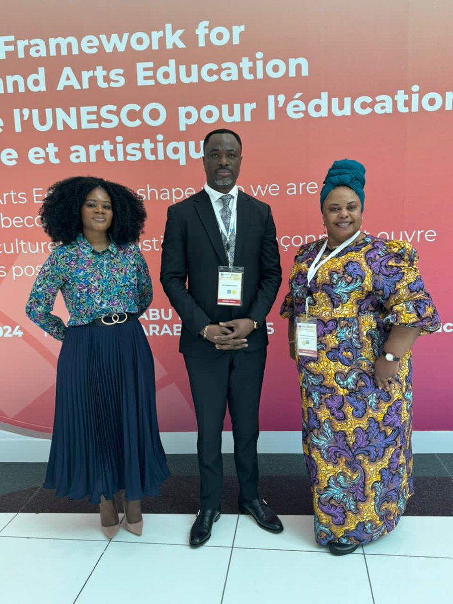 DMughenze's tweet photo. Émirats arabes unis  : les ministres Tony #Mwaba et Caty #Furaha représentent la #RDC à la conférence mondiale sur l'éducation culturelle et artistique https://t.co/ehkRPhmFly