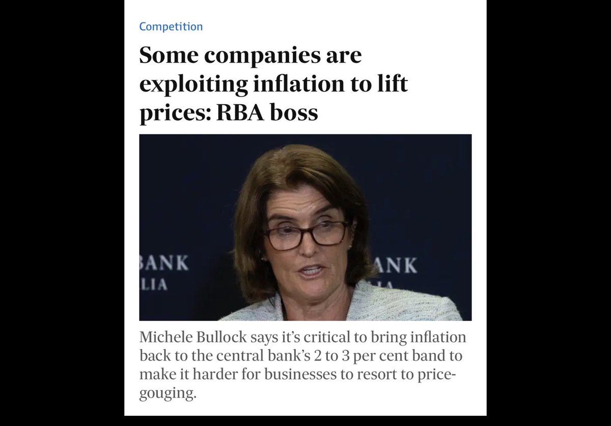 No shit Sherlock I remember when my colleagues from @TheAusInstitute and I said something similar we were criticised by, among others, the RBA🙄 But it was nice when the OECD & IMF agreed with us…I suppose its better late from never the RBA what say you @GrogsGamut ? #auspol