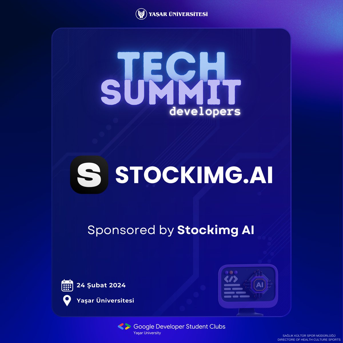 Tech Summit: Developers etkinlik sponsorumuz Stockimg AI!

Stockimg AI nedir?

Yapay Zeka destekli içerik oluşturma ve tasarım aracı: Yapay zeka ile logo, stok fotoğraf, illüstrasyon sanatı ve daha fazlasını oluşturabilirsiniz!

Sponsorumuza destekleri için teşekkür ederiz.