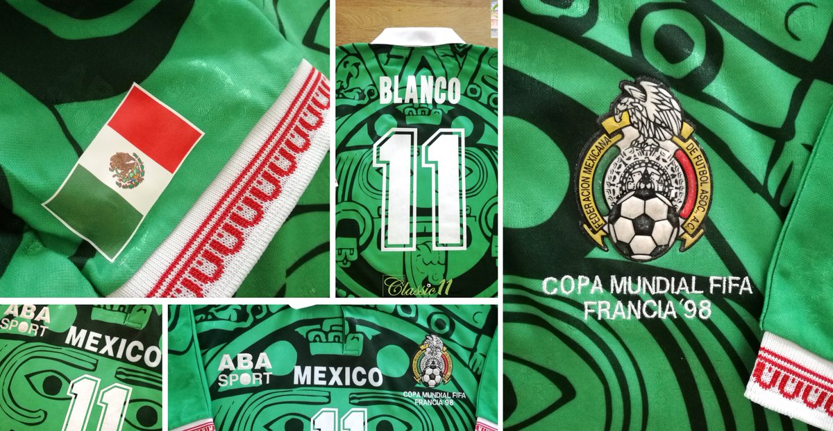 Just arrived in store: 1998 Mexico Home World Cup Football Shirt Blanco #11 classic11.com/collections/me…