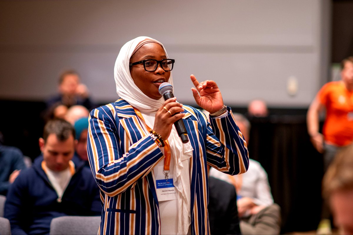 MariamMpaata's tweet photo. Attended @playthegame_org where I had the opportunity to present future plans for @AfrikaCentre  and gladly shared Boots Don't Lie with sports fraternity. The power of sports is still untapped and sports education can help us fill the missing gaps. Dr.MMM https://t.co/dmr5crKkb5