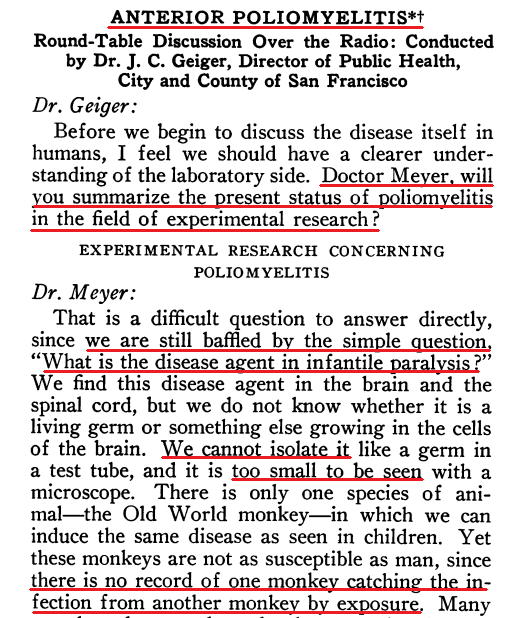 One of the most pivotal issues with virology was that it invented itself as a field before establishing if viruses actually existed.

ncbi.nlm.nih.gov/pmc/articles/P…