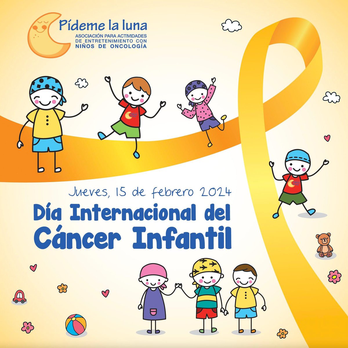 🎗️ El 15 de febrero #DíaInternacionaldelCáncerInfantil, nace con el objetivo de concienciar sobre los desafíos a los que se enfrentan los niños y sus familias, y hacer visible la necesidad de que todos tengan acceso a un diagnóstico y tratamiento preciso y a tiempo. 🤗💪 🏆🏅