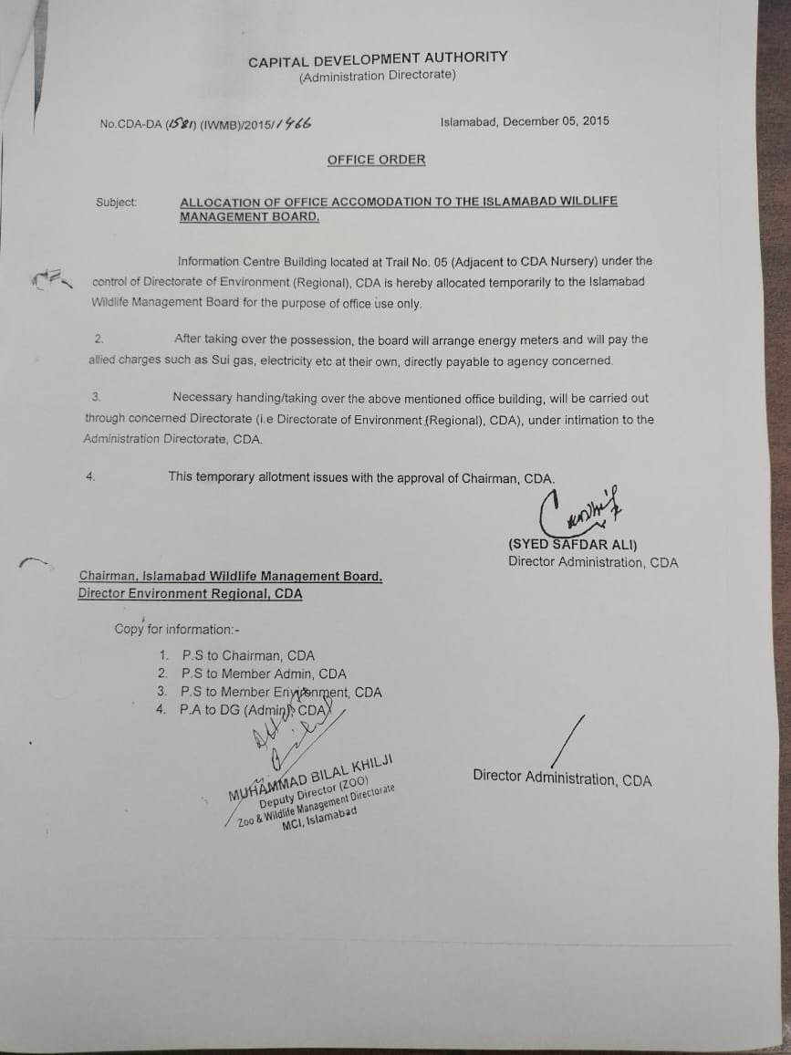 rinasaeed's tweet photo. URGENT: CDA thugs have come this morning and taken over our Visitor Info Center on Trail 5 throwing out IWMB furniture. This building was made by Himalayan Wildlife Foundation not CDA and we have handing over documents. We are going to police and courts now! @WildlifeBoard https://t.co/MKHKFY61t5