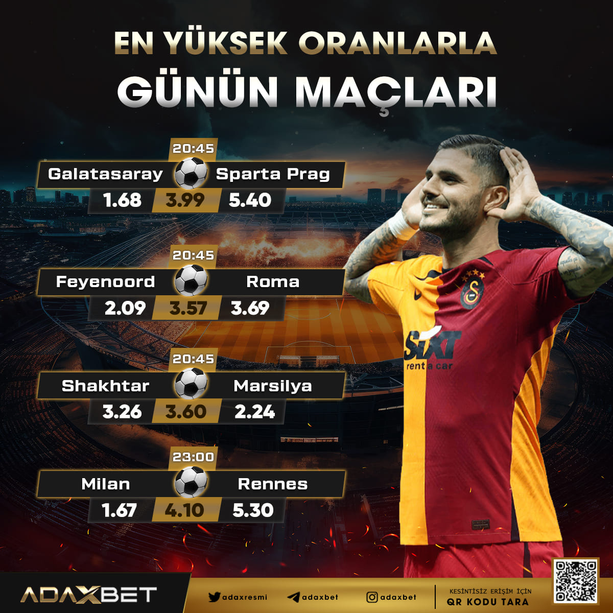 🟡RAKİPSİZ ORANLAR , EŞSİZ SEÇENEKLER🟤

☑️ADAXBET İLE GÜNÜN MAÇLARI📣

🔺MAXİMUM KAZANÇLARIN TEK ADRESİ🔈

📱ADAXBET GİRİŞ💸
t2m.io/sosyalmedya