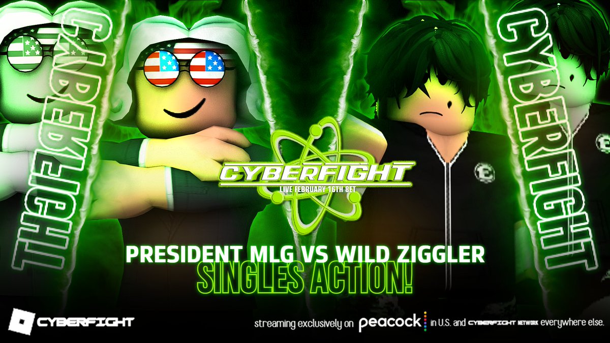 CFightNetwork's tweet photo. 📢 | CYBERFIGHT - ROBLOX WRESTLING FEDERATION: Friday Night MATRIX!

2/16/24 ‼️

This FRIDAY, @JFKHeadshot58 will be making his first in-ring debut match against #WildZiggler in a one-on-one match! https://t.co/teTvOZ8meW