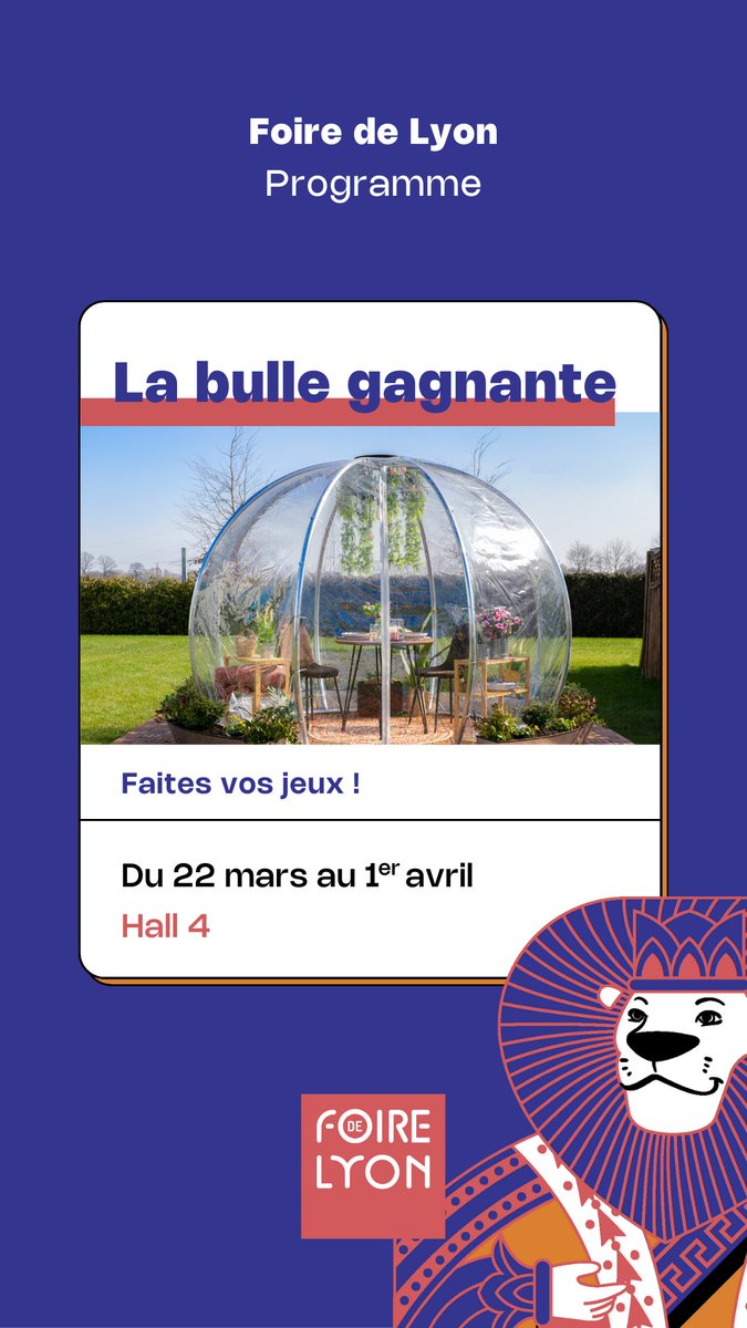Vous pourrez aussi tenter de gagner un voyage au Canada sur la Foire de Lyon avec la #BulleGagnante ! Tentez d'estimer la valeur du contenu de la bulle et remportez votre séjour !
#FoireDeLyon #FoireDeLyon2024