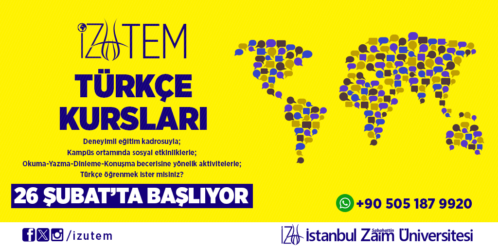 zaimuniv's tweet photo. ⚠️Türkçe kurslarımız başlıyor.
✏️Şimdi kayıt yapabilirsiniz.
✉️ izutem@izu.edu.tr
📞Whatsapp: +90 (505) 187 99 20
#izu #zaim #turkish #turkishlearning #turkishlesson #turkishcourses https://t.co/v5pzbsajlC