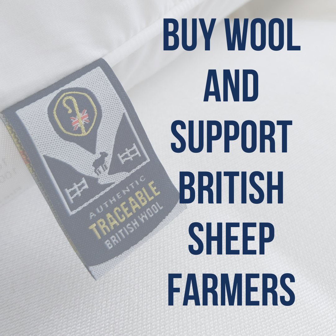 Buying wool products is not only sustainable but also supports #BritishSheepFarmers Please share and pass on the message! 🔽 We work with over 140 brands and companies that #ChampionWool, you can find them on our website. 🔽 shop.britishwool.org.uk #BritishWool #ChooseWool