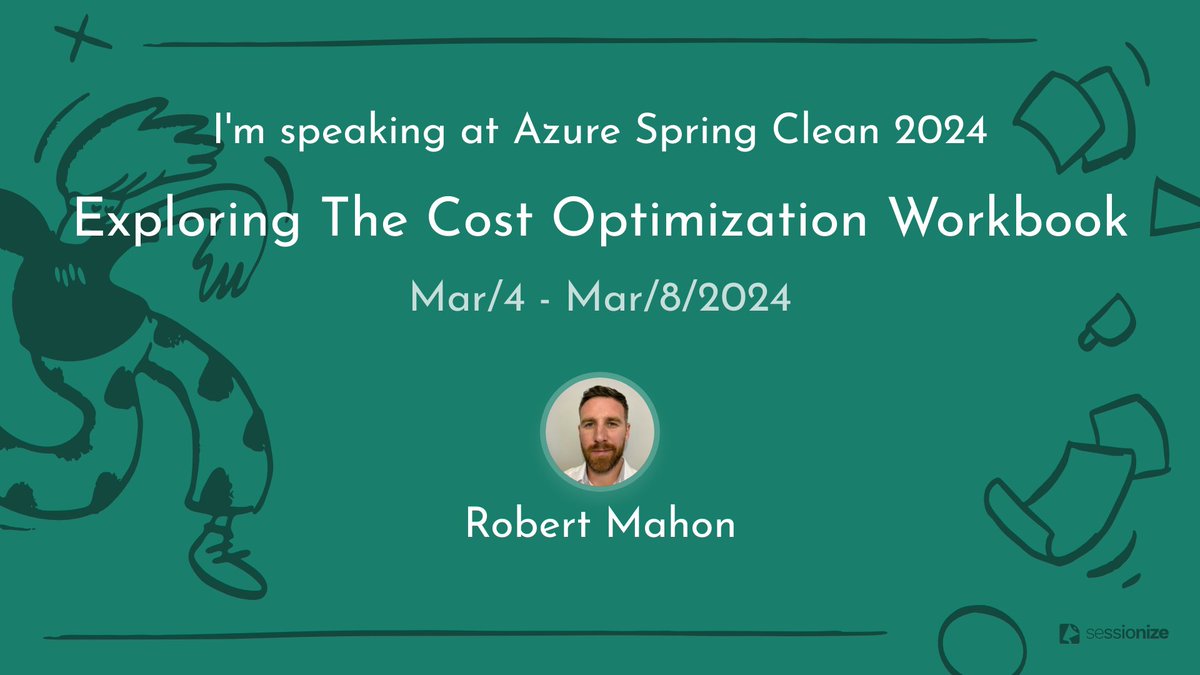AllAzureRM's tweet image. Delighted my session was accepted for this years #AzureSpringClean😁
Thanks @wedoAzure &amp; @tamstar1234
#Azure #AzureCostManagement