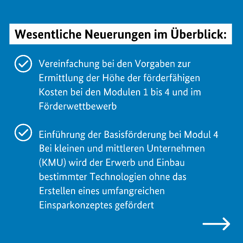 BAFA_Bund's tweet photo. 💡📊 Seit heute ist die neue Richtlinie für die „Bundesförderung für Energie- und Ressourceneffizienz in der Wirtschaft“ #EEW in Kraft. 👇

▶️ https://t.co/Nak3ORtIpV
