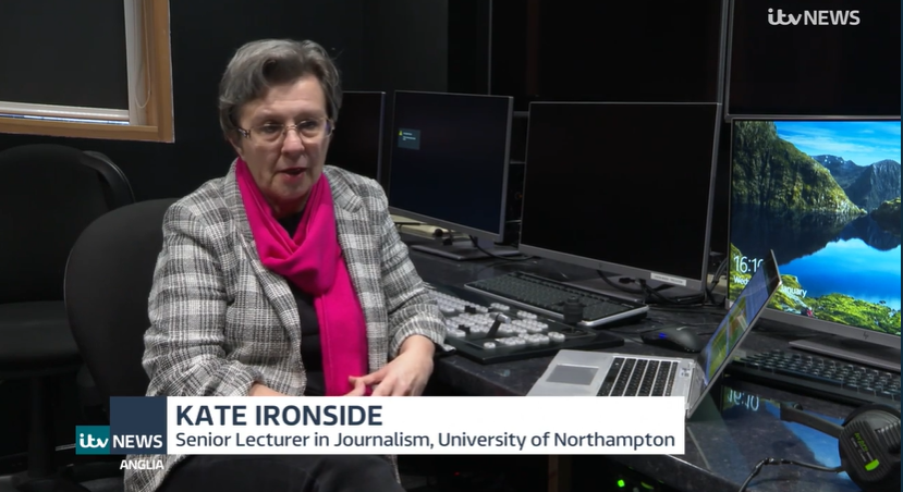 Senior Lecturer in Journalism @IronsideKate spoke to @itvanglia News (West) about #fakenews as digital literacy is increasingly being taught in schools. itv.com/watch/news/cat…📺 7mins in