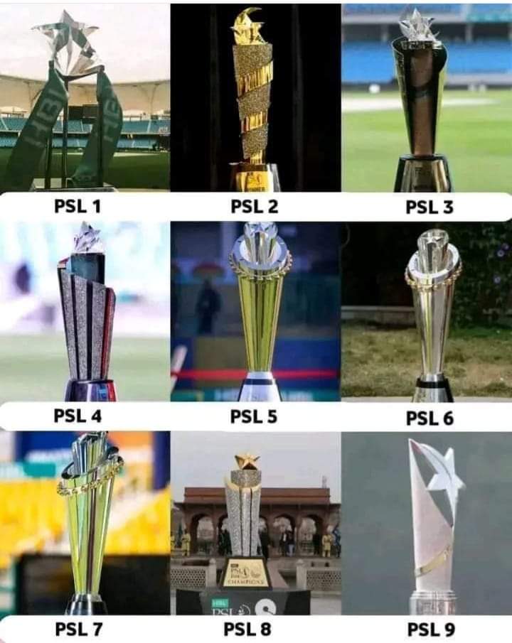 Which Pakistan Super League Trophy is more beautiful. 

Mine - PSL5