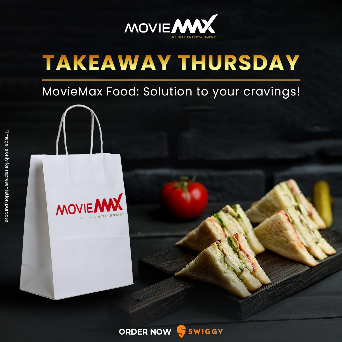 Takeaway Thursday just got tastier with #MovieMax food - the ultimate solution to all your cravings! 😋  
Order now on @swiggy and treat yourself to cinema-worthy snacks at home. 
 . 
. 
#MovieMaxOfficial #TakeawayThursday #MovieMaxFeast #MovieMaxfood #TakeawayFood