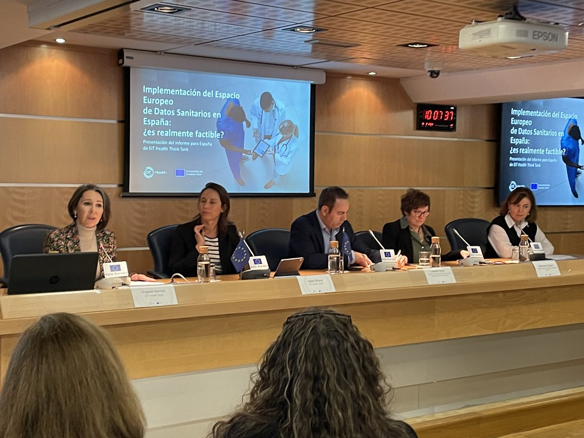 Pedro Carrascal (@pcarrascal) on Twitter photo Presentación del informe para España de <a href="/EIT_Health_es/">EIT Health Spain</a> Think Tank "Implementación del Espacio Europeo de Datos de Salud para la innovación: ¿está España preparada?” en la Oficina del Parlamento Europeo en España <a href="/Europarl_ES/">Parlamento Europeo en España</a> .
<a href="/pacientesPOP/">Plataforma de Organizaciones de Pacientes</a> Presentación del informe para España de <a href="/EIT_Health_es/">EIT Health Spain</a> Think Tank "Implementación del Espacio Europeo de Datos de Salud para la innovación: ¿está España preparada?” en la Oficina del Parlamento Europeo en España <a href="/Europarl_ES/">Parlamento Europeo en España</a> .
<a href="/pacientesPOP/">Plataforma de Organizaciones de Pacientes</a>