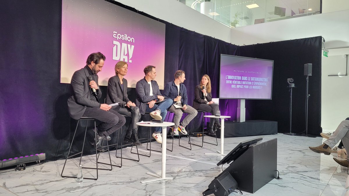 Matinée Innovation et Data Marketing organisée par <a href="/Epsilondatamktg/">Epsilon France</a> aujourd'hui à Lille
1re table-ronde avec The Field, Rouge Gorge et Decathlon !