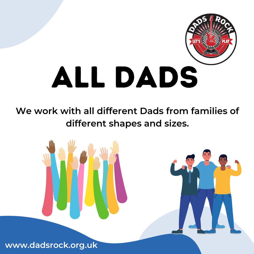 We support ALL dads, from families of all different shapes and sizes. No matter your age, race, gender identity or sexuality, if you're a Dad, we're here to help.