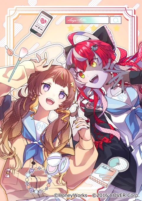 告知hololive×HoneyWorksの音楽プロジェクトにて、アーニャ・メルフィッサさん&amp;クレイジー・オリーさんのcover楽曲『シス×ラブ』のコンセプトアートを担当させて頂きました!よろしくお願いいたします!#ホロハニ#ほろはにヶ丘高校の日常  