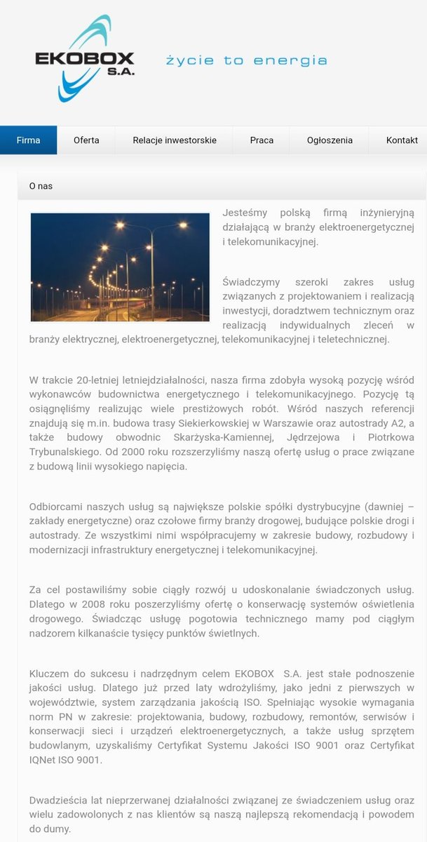 TomasNowaczyk's tweet photo. #EKOBOX
🔻Projektowanie i wykonawstwo sieci elektroenergetycznych/telekomunikacyjnych
🔻Rekordowe wyniki patrz screeny https://t.co/3OxsVNoB1V

PS: za długo przygotowuje posta a to na widłach, do tego 20 min szukałem osoby co mi ich poleciła. Przepraszam.

https://t.co/CAMVccbSZ2 https://t.co/qQ9D3QVsRF