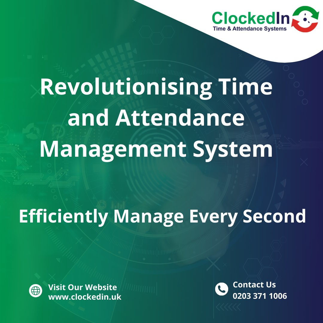 #ClockedInEfficiency #TimekeepingInnovation #employeeattendancesystem #geofencing #realtimedata #easytouse #biometrics #costeffective #clockin #clockout