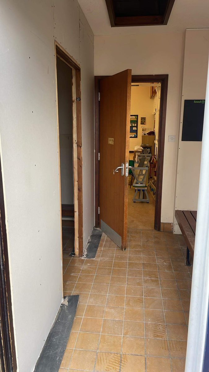 Work in progress. Goodbye store cupboard - hello larger, expanded sensory room! Our workforce team have been fantastic this half term. Exciting developments lie ahead.