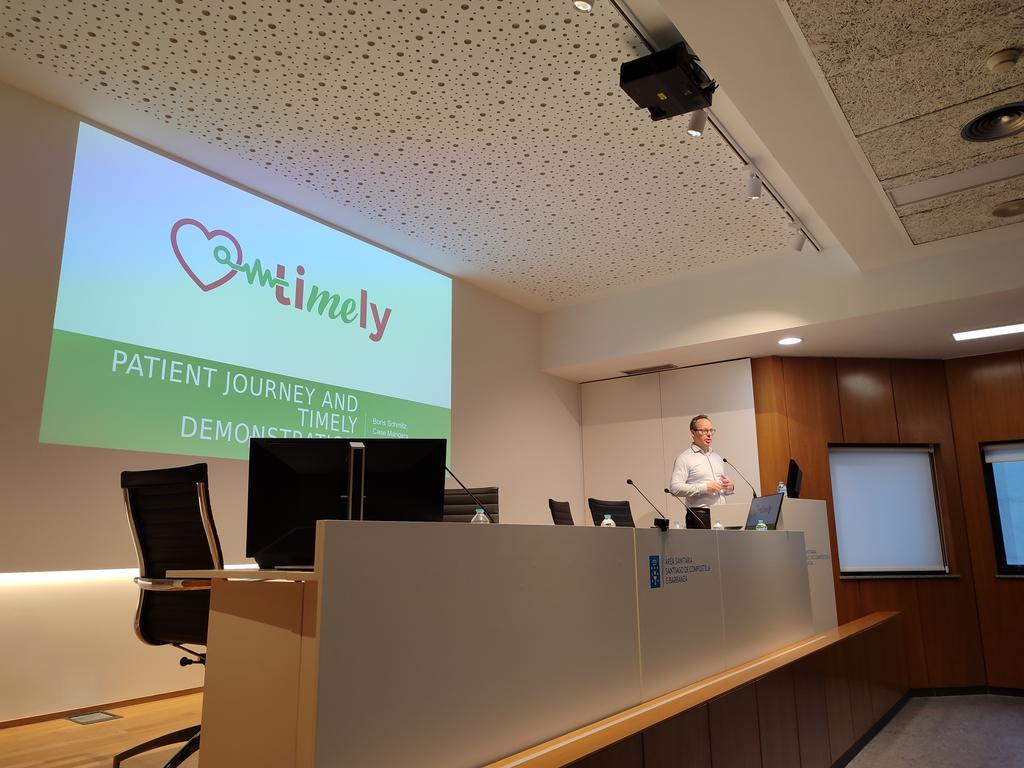 @Borisschmitz leading the presentation on patient journey and demonstration of the #EUTIMELY tool.
