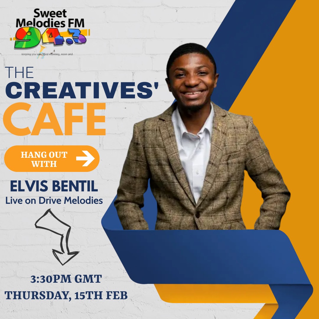 SweetMelodiesFM's tweet photo. πΆ This Thursday, tune in to Sweet Melodies 94.3FM for an exclusive conversation with Elvis Bentil! We'll be discussing his latest single "Makokyem" and the powerful message it carries. Don't miss it at 3:30 PM GMT! π»π€ #CreativesCafe #SweetMelodiesFM #Makokyem #ElvisBentil https://t.co/OSJyHodxOh