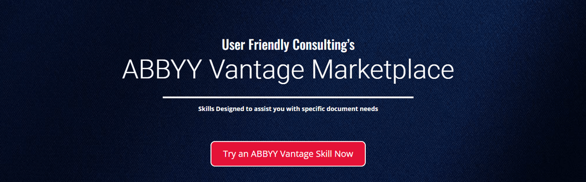 UFCInc's tweet photo. Have you checked out the @UFCInc @ABBYY_Software Vantage Marketplace yet? https://t.co/MXT9aDMZhW #ABBYYVantage https://t.co/zinznu8Utd
