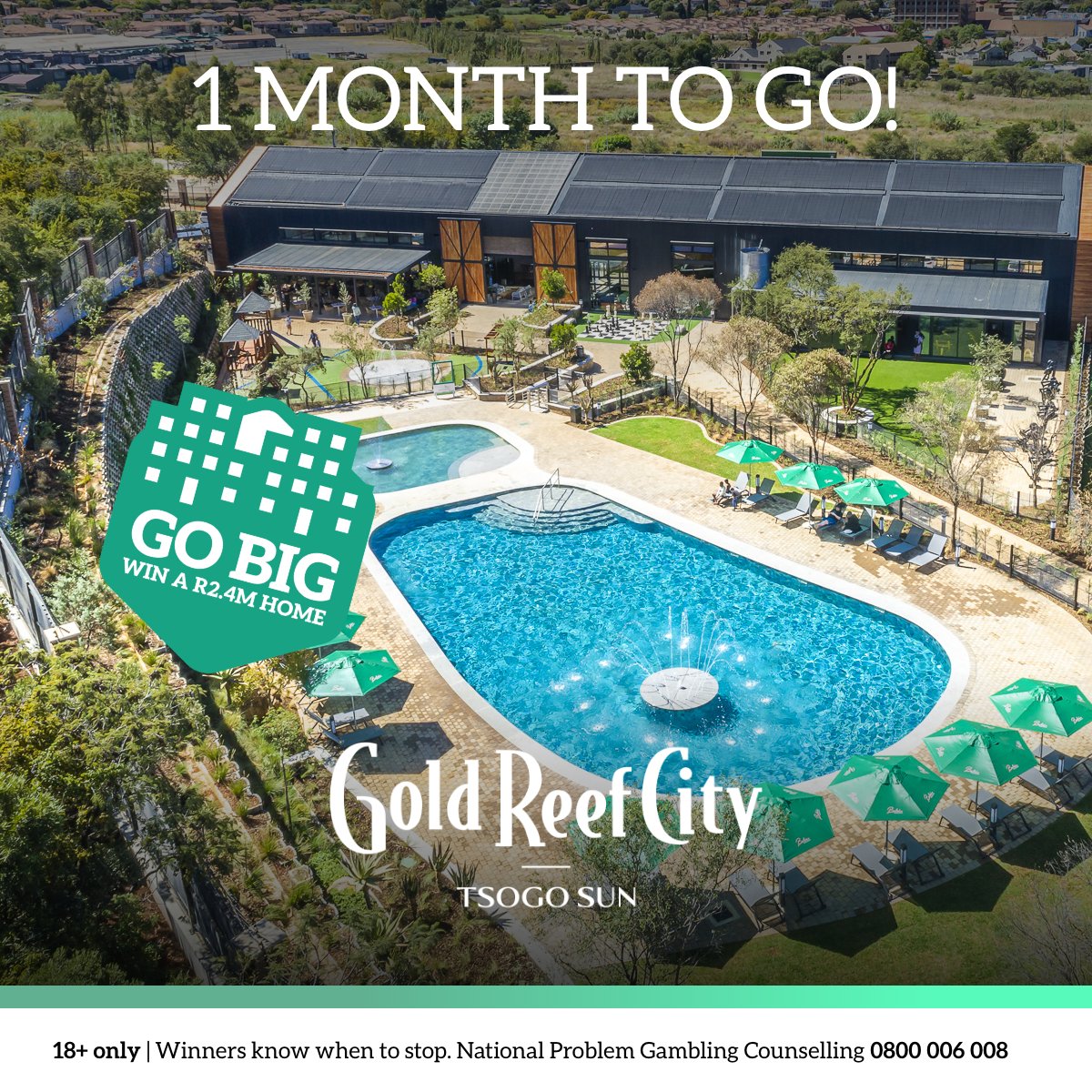 Have you entered the Go Big promotion yet? You could WIN a share of R4.4 million including a R2.4 million home at the Eco-Thaba Village! Spend R300 or more at participating outlets for your chance to win BIG. Learn more: bit.ly/3tgCRB0